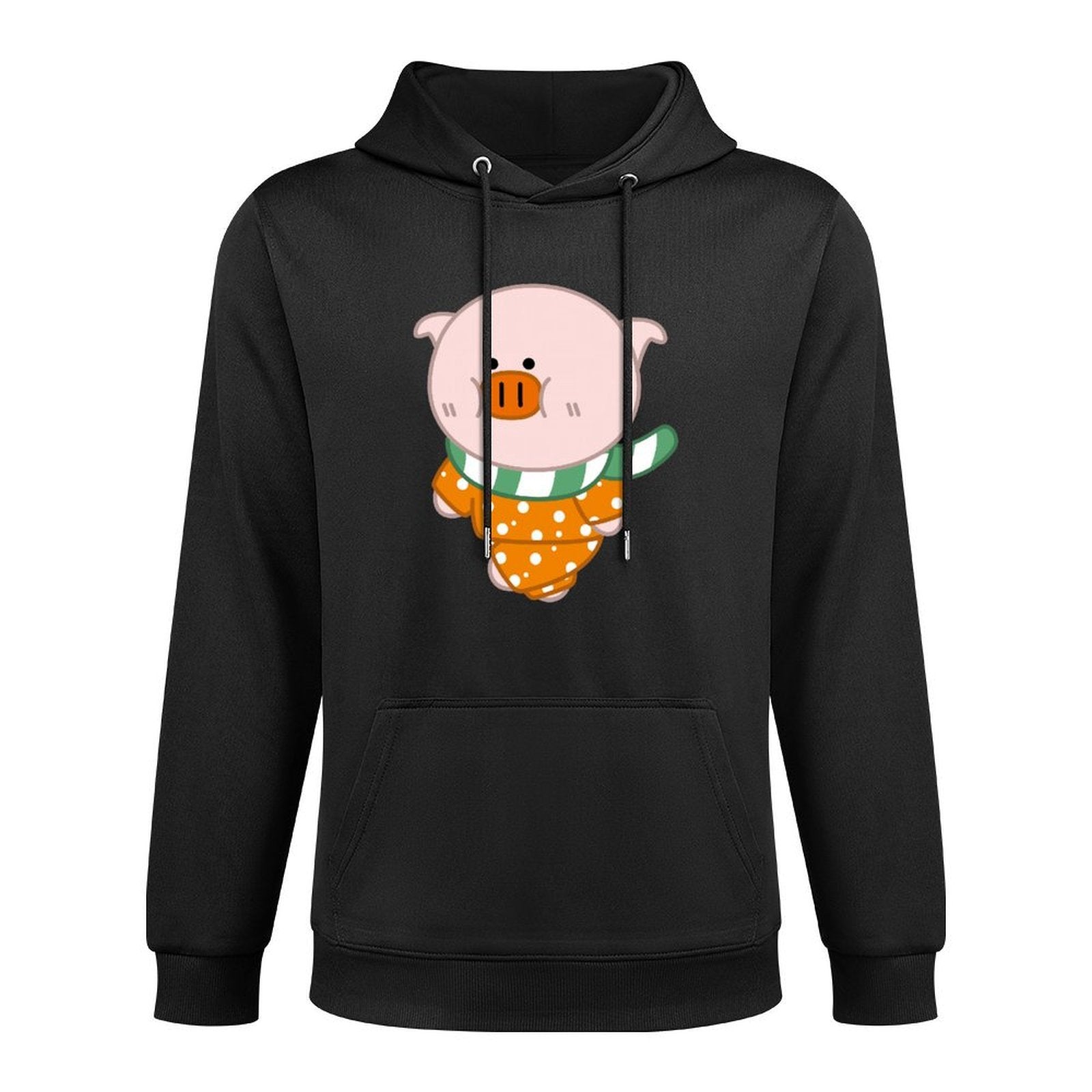 Pocket Tee Casual Front Graphic Hoodies